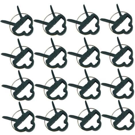 Lot de 80 clips de jardin en plastique, clips de support pour plantes et fleurs, taille L, clips pour tomates, clips pour tiges