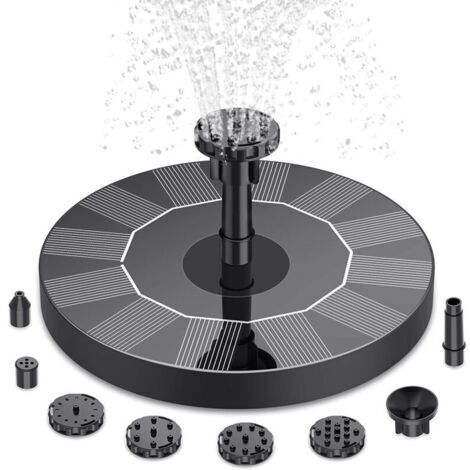 3W énergie solaire 160mm fontaine pompe d'oxygénation étang à poissons lanterne automatique pulvérisation d'eau suspension d'eau flottante petite pompe à eau
