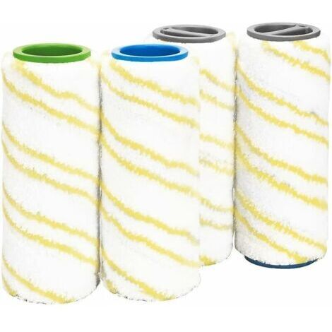 Lot de 4 Rouleaux de Rechange pour Kärcher FC7 FC5 FC3 Nettoyeur de Sol sans FI Accessoire 2.055-006.0 (1/4)