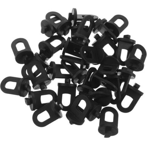 Pinces de Fixation pour Serrage 100 Pcs Clips Plastiques Coulissants pour Film Plastique Crochets Suspendre Noir pour Pots et Plantes Grimpantes Accessoires Résistants aux
