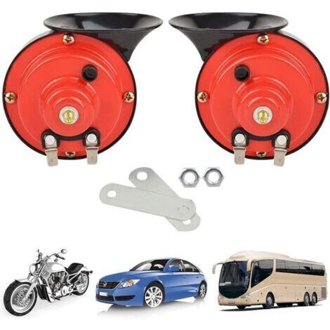 Klaxon de camion 12V 110dB – Son puissant et clair – Étanche et durable – Installation facile – Compatible avec tous véhicules (1/4)