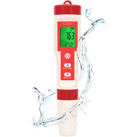 pH Mètre Numérique 5 en 1 Testeur pH Électronique pour Eau avec Écran LCD – Mesure pH, ORP, HA2, TEMP, Pour Piscine, Aquarium, Hydroponie et Spa