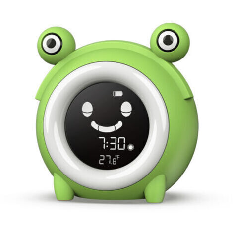 Réveil Enfant, Lumière de Réveil pour les Enfants, Entraîneur de Sommeil, 3 Modes 5 Sons Naturels 5 Lumières Colorées Réglables Fonction Snooze Lampe Reveil, Enfant Chambre à Coucher (1/5)