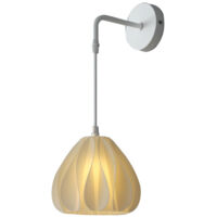Applique murale moderne imprimée en 3D 12 W à intensité variable pour décoration murale, applique murale d'intérieur avec fil de suspension réglable, lampe de chevet pour chambre à coucher, miroir de