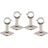 Tringle à rideau,4 Pièces Support Tringle à Rideau, Support Mural Support Tringle à Rideau, Utilisé pour Installer Tringles à Rideaux au Plafond et également Utilisé pour Installer des Tringles à Vête