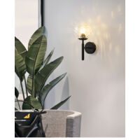 Lampe murale moderne Lampe murale LED Lampe murale LED Lampe miroir Lampe murale LED Lampe murale LED en verre Lampe murale moderne Intérieur. Couvrir avec un motif monochromatique noir d'eau lumière