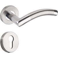 Poignée de porte d'intérieur 1 pièce ensemble poignée de porte poignée de porte poignée de porte en acier inoxydable poignée de porte poignée de porte intérieure avec guirlande