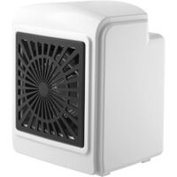 Chauffage Soufflant Portable, Mini en CéRamique PTC Chauffage éLectrique Portable, Mini chauffage portable pour la maison et petit bureau, Chauffage rapide en 3 secondes (Blanc)