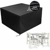 Patio Furniture Cover Waterproof Outdoor Sectional Sofa Set Covers, Outdoor Rectangle Table and Chair Set Covers, Dust Proof Furniture Protective Cover carré 135×135×74cm, Ensoleillé