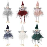 Sapin de Noël Pendentifs Suspendus Ornements Pendentif Ange de Noel Pendentif Décorations à Suspendre pour Sapin de Noël Décorations Suspensions pour Sapin de Noël pour Fête de Noël, 6 Pièces