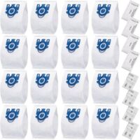Lot de 16 sacs d'aspirateur 3D GN pour Miele AirClean avec 4 filtres de protection moteur et 4 filtres AirClean