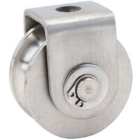 Single Pulley, Stainless Steel Cable Pulley, Lifting Pulley, Climbing Pulley, Loading Pulley, Lifting Pulley, Capacity 30kg - 1 Piece, Silver