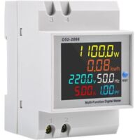 AC40-300V 100A Compteur Electrique Consommation Sous compteur électrique Compteur d'énergie numérique, Compteur d'électrique monophasé, Compteur de courant alternatif KWh Compteur Type CT