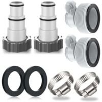 4PCS swimming pool hose adapter, swimming pool adapter, adapter for Intex swimming pool, swimming pool hose adapter, pump hose adapter, connection for swimming pool hose Ø 32 and 38 mm