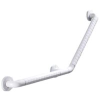 Barra di sostegno per doccia da 135° Barra di sostegno per WC in acciaio inossidabile PVC da 35 cm per disabili e anziani
