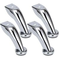 Thick Stainless Steel Sofa Legs, 4pcs Furniture Legs, Chrome Legs, Furniture Cabinet Sofa Bed Feet, for Sofas, Chairs, Stools, Cabinets