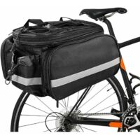 Portapacchi Posteriore per Borsa Laterale per Bici, Borsa Laterale per Bici 10-35L, Borsa Laterale per Bici con Copertura Impermeabile, Borsa Laterale per Bici per Viaggi e Campeggio, Mountain Bike, B