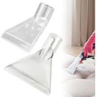 Embout Aspirateur Eau, 2Pcs Différentes Tailles Buse Aspirateur Eau Embout Shampouineuse pour Aspirateur Suceur Aspirateur Buses de Brosse Aspirateur Siège de Voiture Tête Pivotante Aspirateur