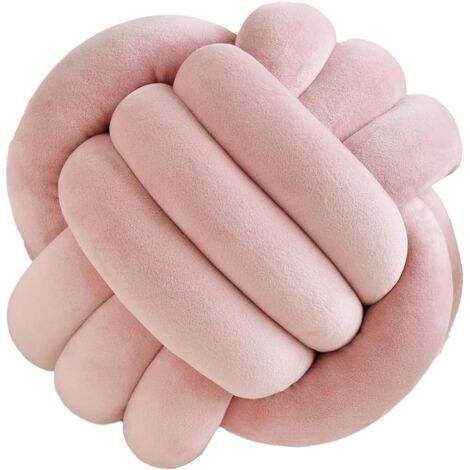 Coussin décoratif haut de gamme à nœuds, doux et moelleux, tissé à la main, idéal pour canapé, chambre ou salon. (1/5)