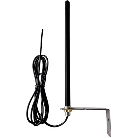 Antenne universelle pour portail automatique 433.92 MHz compatible pour récepteurs et automatisation porte de garage, y compris support et câble blindé RG174