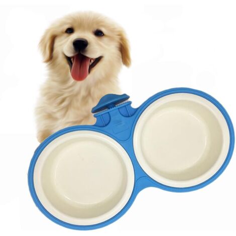 Bol Durable pour Animaux, Bol de Cage pour Animaux, Bols Amovibles pour Nourriture et Eau avec Support de Boulon, Bol Suspendu pour Cage, Ensemble de Mangeoire Antidérapante, Double Mangeoires, Portab (1/5)