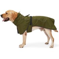 Veste Imperméable et Chaud pour Chien, Doublure Polaire Douce & Éléments Réfléchissants, Protection Contre le Froid pour Randonnée, Camping et Usage Quotidien-XL