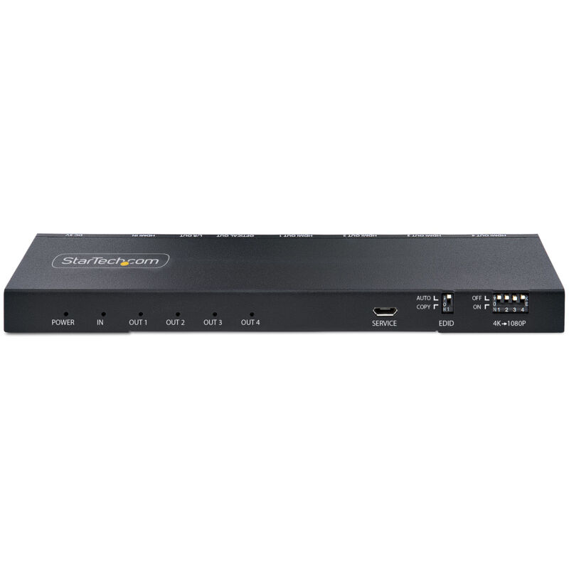 Répartiteur Vidéo HDMI 4 Ports Avec Amplificateur De Signal Et Audio - StarTech ST124HDMI2