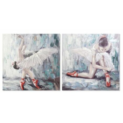 Tableaux - DEKODONIA - Bailarine - 100 x 100 cm - Lot de 2 - Décoration murale contemporaine (1/4)