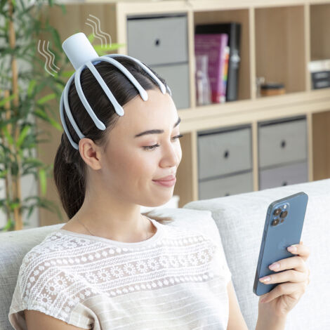 Masseur de Tête - InnovaGoods - Helax - Rechargeable - Design Ergonomique - Relaxation (1/5)