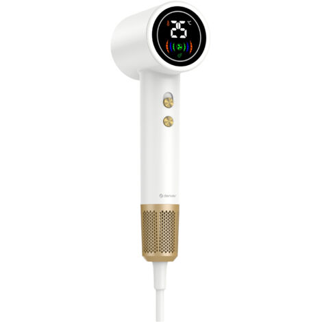 Seche cheveux avec ecran led hdd 1400 blanc (1/5)