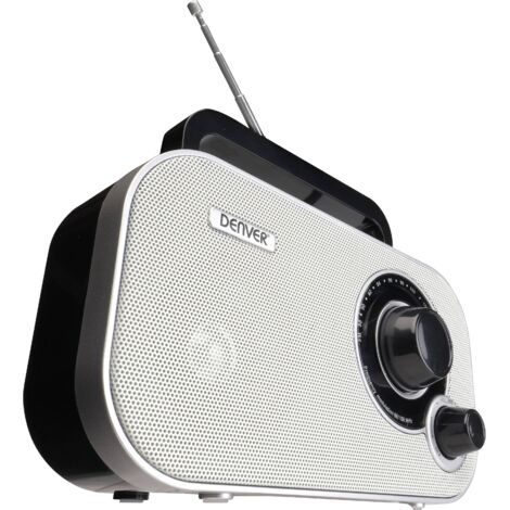 Radio Portable - Denver - Analog FM - Couleur Blanc - Radio Numérique - Audio Hi-Fi (1/5)
