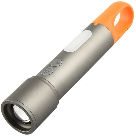 Lampe Torche LED Ultra Puissante 4 Modes + COB Latéral - Rechargeable USB