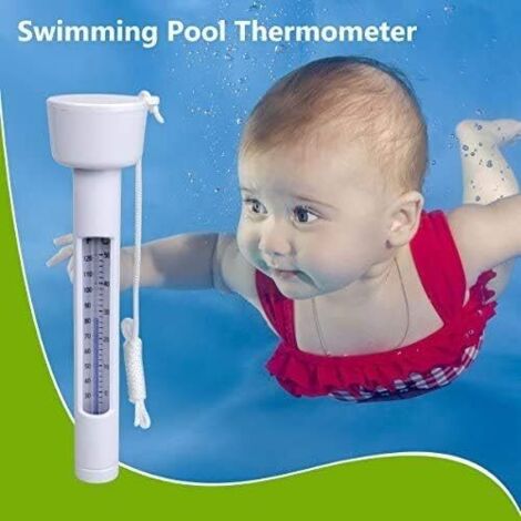 Thermomètre Flottant Pour Piscine Sollee – Design Rigolo, Double échelle, Avec Corde – Pour Bassin, Douche, Lac