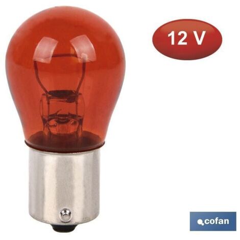 LÁMPARA COFAN PY21W 12V (BA15s) AMBAR "venta unitaria"
