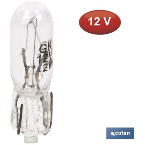 LÁMPARA S/CASQUILLO W1,2-T5 12V venta unitaria