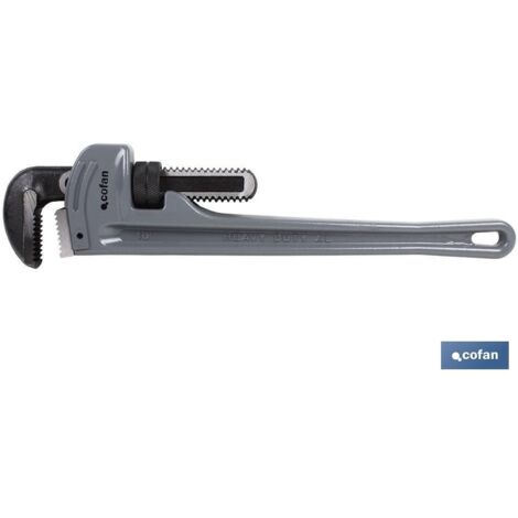 COFAN llave stillson de aluminio para tubo l-14 , Llave grifa o Stillson fabricada en aluminio. Esta herramienta está diseñada para los profesionales de la fontanería. Cuenta con d