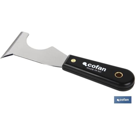 ESPATULA MULTIUSOS ACERO CARBONO MANGO PLASTICO 65MM