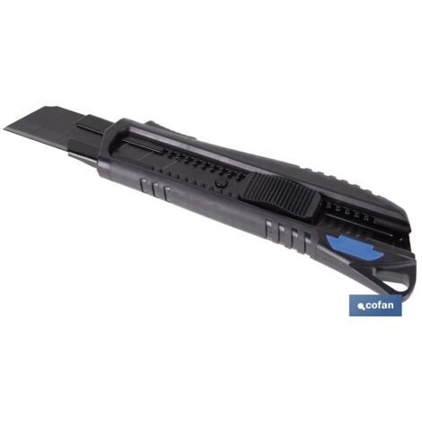 COFAN cúter antideslizante heavy duty 25 mm , Cúter adecuado para enfrentar las tareas más exigentes. Este modelo profesional te ofrece la resistencia y seguridad que necesitas. Su