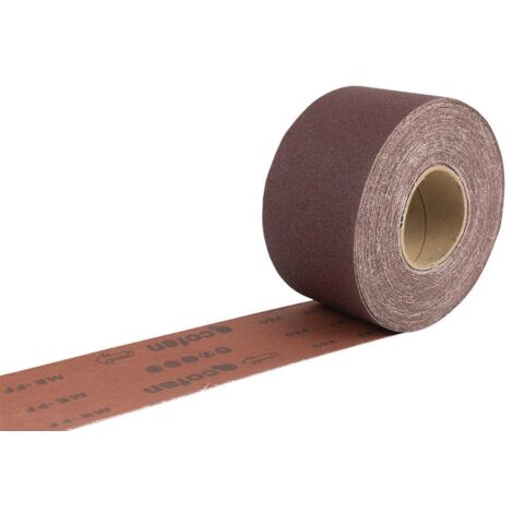COFAN rollo lija tela universal 100 x 25 m. g.60 , Rollo de lija de tela Universal con medida en 100mm x 25 metros y granos desde 60 hasta 180.