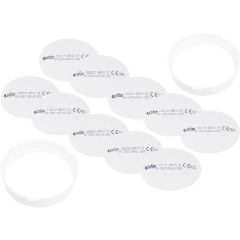 COFAN set recambio 10 prefiltros p2 nr , Pack de 10 recambios de prefiltros P2 NR y 2 aros retenedores que sirven como recambio para el Set de Filtro Combinado: 2 filtros A1B1E1K1 (1/5)
