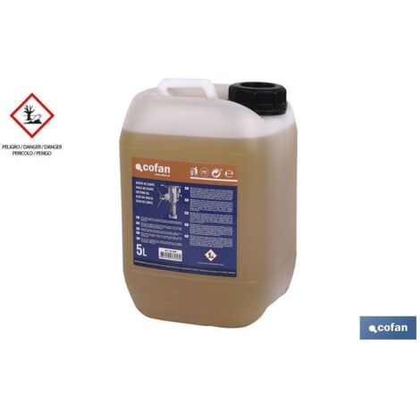 COFAN aceite de corte (taladrina) 5 l , Aceite de corte para cortar metales formulado con bases seleccionadas y añadidas de acción enfriante y lubricante. Producto universal para u