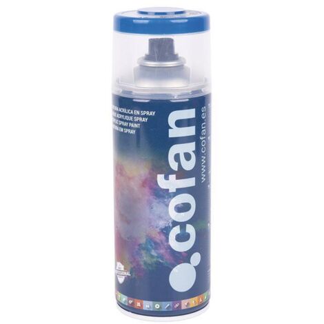 COFAN pintura acril. 400ml - 5005 azul señales , Pintura de Esmalte acrílico 100% en spray. Su gama de colores van por numeración RAL, son ideales para superficies metálicas como h