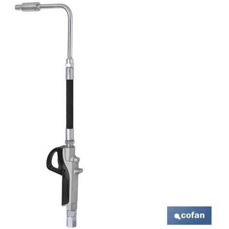 COFAN pistola lubricante 90° , Pistola lubricante de 90° de gran precisión para el control del flujo de lubricante. Dispone de una manguera flexible y una boquilla antigoteo 90° pa