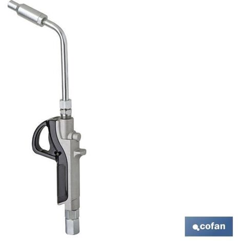 COFAN pistola lubricante 45° con contador digital , Pistola lubricante de gran precisión para el control del flujo de lubricante. Cuenta con una boquilla antigoteo rígida a 45° par
