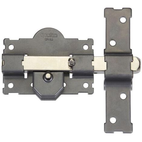 CERROJO BOTON/LLAVE PINTADO GRIS R/105-50mm Igualados