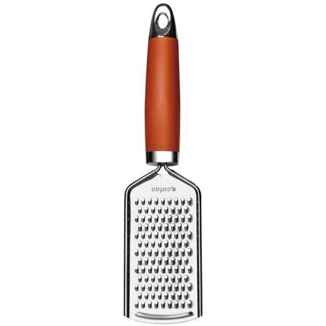 COFAN rallador manual rojo modelo sena 24 cm , Rallador de alimentos de doble cara modelo Sena. Está fabricado en acero inoxidable 430 con cromo TPR y mango en ABS color rojo. El u