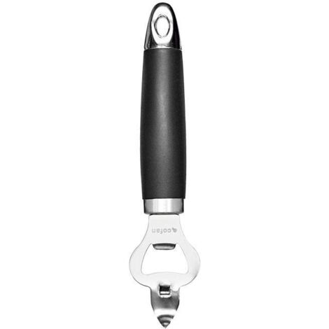 COFAN abridor de botellas negro modelo sena 18,5 cm , Abridor de botellas o latas modelo Sena. Está fabricado en acero inoxidable de alta calidad 430 con cromo TPR y mango ergonómi
