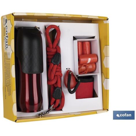 COFAN set de 7 accesorios de perros , El set de accesorios para perros se compone de diferentes productos necesarios en el día a día con tu mascota, como el clicker de entrenamient (1/5)