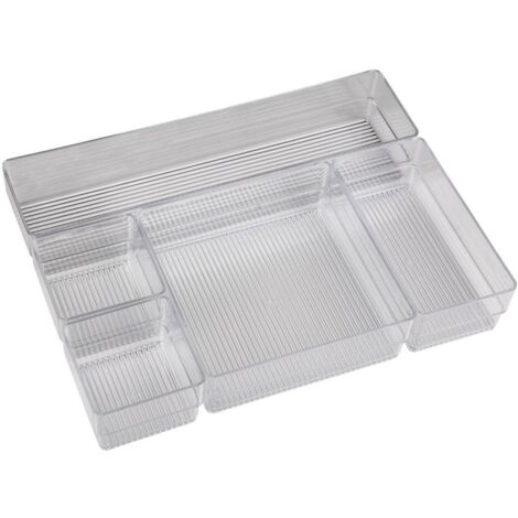 set organizador cosmetic 30x23x8cm transparente venta unitaria