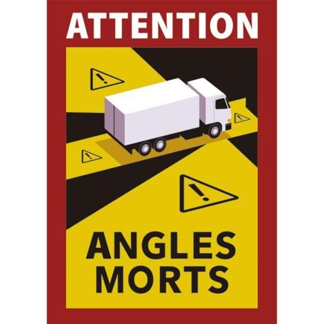 etiqueta adhesiva «attention angles morts» camiones venta unitaria